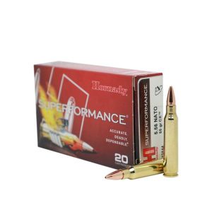 Hornady superformance rifle ammunition 5. 56 nato 55gr cx spf 3175 fps 20/ct