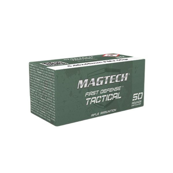 Magtech m193 ball rifle ammunition 5. 56x45 55 gr fmj 3265 fps 50/rd