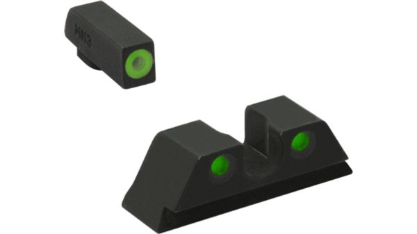 Meprolight ml41230 hyper-bright green ring front/green rear sights for kimber 1911 suppressed models