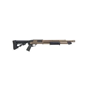 Mossberg 590r stand-off fde cerakote shotgun 12ga 3" chamber 6rd capacity 18. 5" barrel adjustable stock
