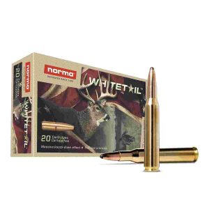 Norma whitetail rifle ammunition. 270 win 130gr psp 3084 fps 20/ct