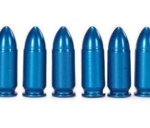 A-zoom aluminum snap caps 9mm luger blue 10/pk