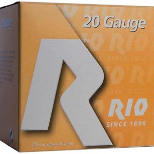 Rio small game load shotshell 20 ga 3" max 1-1/4 oz #6 1250 fps 25/box