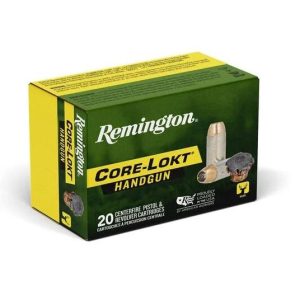 Remington core-lokt handgun ammunition. 357 rem mag 180gr sjhp 20/ct