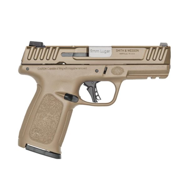 Smith & wesson sd9 2. 0 handgun 9mm luger 16rd magazine 4" barrel fde with surefire ep3 ear plugs 24db