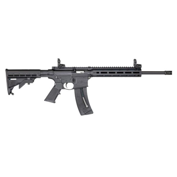 Smith & wesson m&p15-22 sport rifle. 22 lr 25rd magazine 16. 5" barrel black howard leight hearing bag bundle