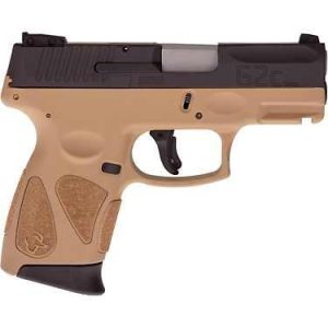 Taurus g2c handgun 9mm luger 12rd magazine 3. 2" barrel black slide/fde grip