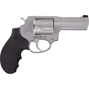 Taurus defender 605 357 mag/38 spl+p matte stainless steel 3 in hogue rubber grip handgun 5rd magazine