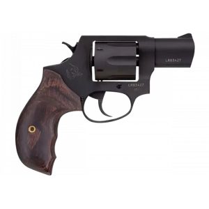 Taurus 856 handgun. 38 spl 6rd capacity 2" barrel matte black finish walnut grips