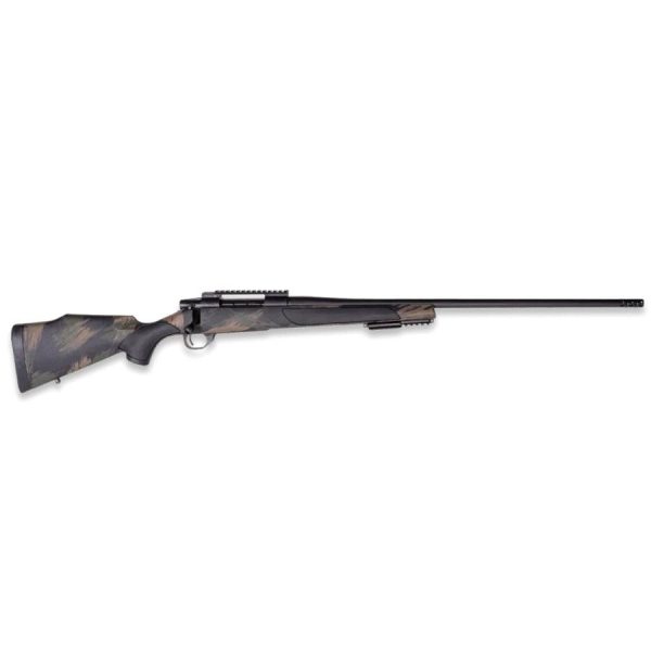 Weatherby vanguard black hills rifle. 223 rem 5rd capacity 20" heavy barrel black polymer stock w/green & tan paint