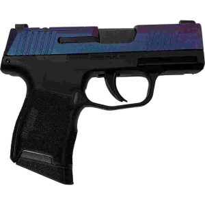 Sig sauer "mongoose purple" p365 optic ready handgun 9mm luger 10rd magazines(2) 3. 1" barrel x-ray 3 sights