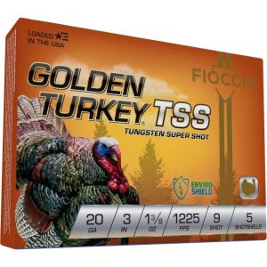 Golden turkey tungsten tss 20ga 3" 1 3/8oz #9 5rd/box 1175 fps