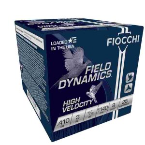 Fiocchi high velocity -. 410ga 3" #8-shot 11/16oz. 25/box