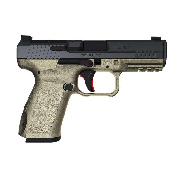 Canik mete sf handgun 9mm luger 15rd magazine 4. 08" barrel black/fde