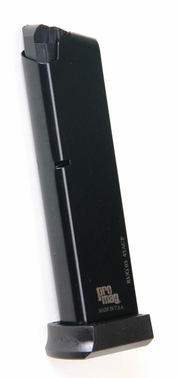 Promag ruger p90 magazine. 45 acp blued steel 8/rd