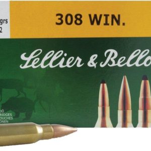 Sellier & bellot rifle ammunition. 308 win 180 gr fmj  - 20/box