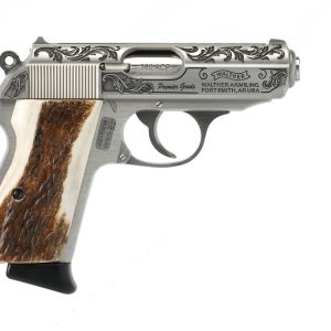 Walther arms ppk/s 380acp ss engraved/stag
