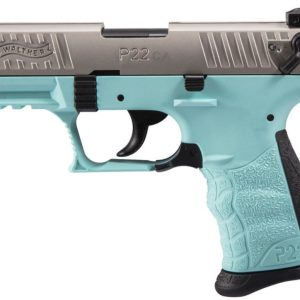 Walther arms p22 22lr nkl/angel blue 3. 4 ca