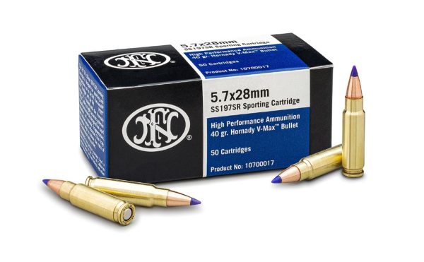 Fn ammo 40gr 5. 7 v-max 500rd case