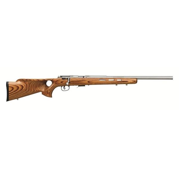 Savage arms 93r17 btvss rifle 17 hmr 5/rd magazine 21" barrel brown wood with thumbhole