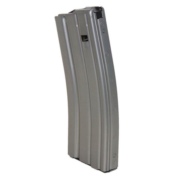 Duramag ar-15 rifle magazine grey with black follower 5. 56/. 223/300blk 30/rd