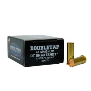 Double tap dt snake shot handgun ammunition. 41 mag 175gr #9 shot 20/ct