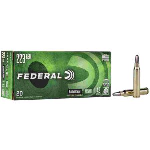 Federal ballisticlean frangible rifle ammuntion. 223 rem 42 gr rht 3450 fps 20/ct