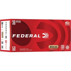 Federal champion handgun ammunition. 38 spl 130gr fmj 890 fps 50/ct