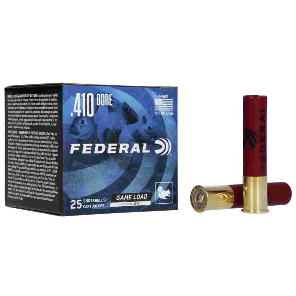 Federal game-shok upland game - hi brass load -. 410ga 2-1/2" 1/2oz. #7. 5-shot 25/box