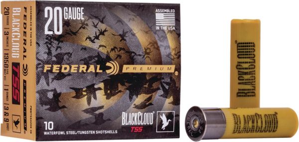 Federal black cloud tss shotshell 20ga 3. 5" 1 5/8 oz #3 fs &# 9 tss 10/ct