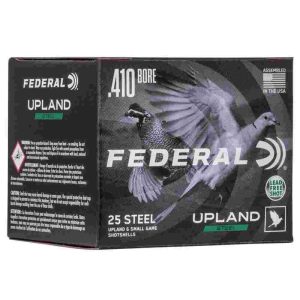 Federal field & range steel 410ga 3" 3/8oz 6 upland steel ammo 25rd