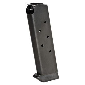 Springfield 1911 blued emp magazine with slam pad. 45 acp 7/rd