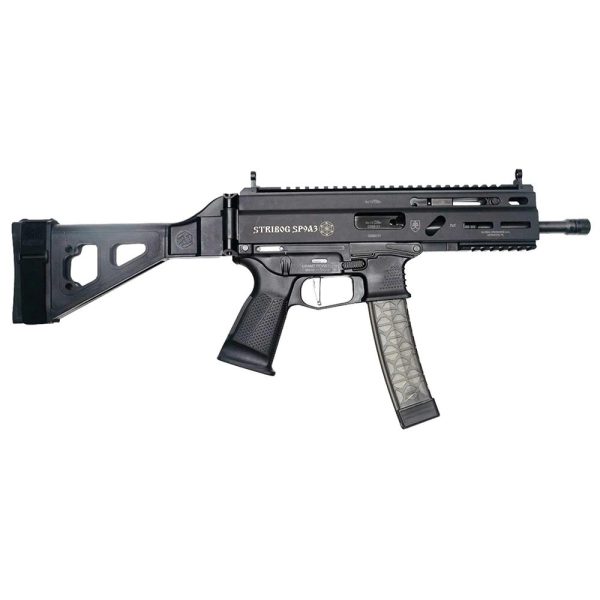 Grand power stribog sp9a3 handgun 9mm luger 30rd magazines(3) 8" barrel sbt brace