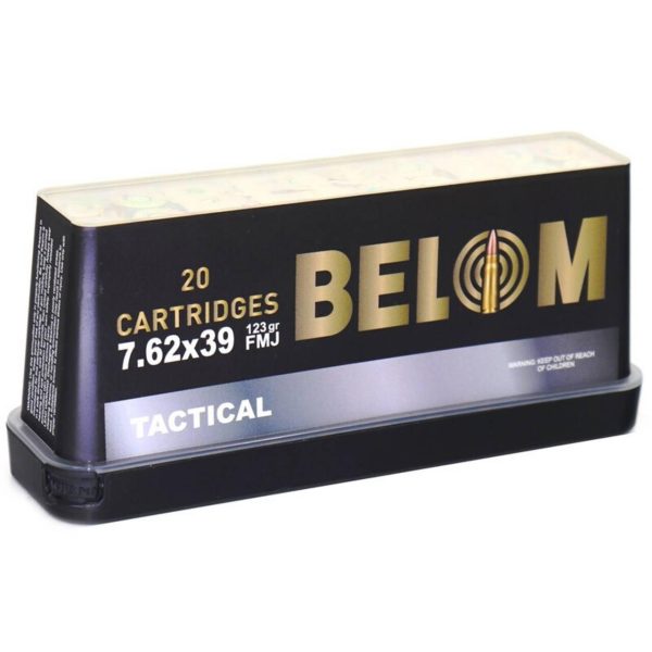 Global ordnance belom rifle ammunition 7. 62x39 123gr fmj 2296 fps 20/ct
