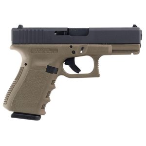 Glock 19 gen 3 compact handgun 9mm luger 10/rd magazines (2) 4. 02" barrel od green with black slide austria ca compliant
