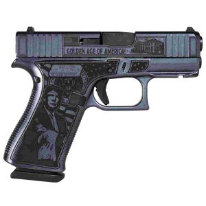 Glock 43x custom "trump 47th dark maga" optic cut handgun 9mm luger 10rd magazines (2) 3. 4" barrel accessory rail usa made