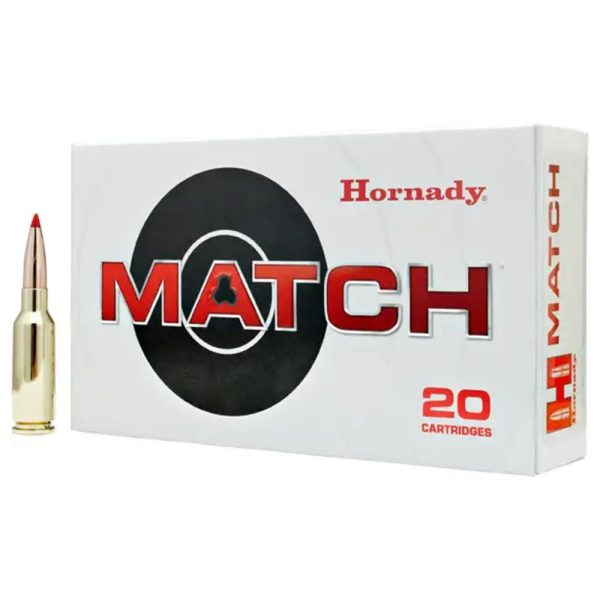 Hornady match rifle ammunition 6mm arc 108 gr eld-m 2750 fps 20/ct