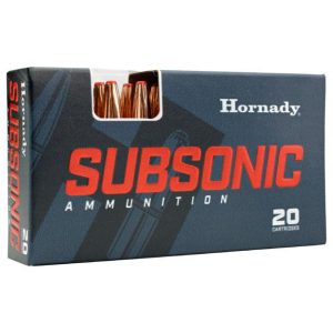 Hornady subsonic rifle ammunition. 338 arc 307gr pt 1050 fps 20/ct