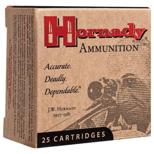 Hornady custom handgun ammunition. 25 acp 35 gr xtp 900 fps 25/ct