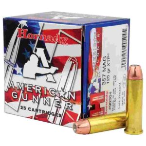 Hornady american gunner handgun ammunition. 357 mag 125 gr xtp 1275 fps 25/ct