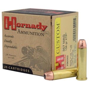 Hornady custom handgun ammunition. 357 mag 158 gr xtp 1250 fps 25/ct