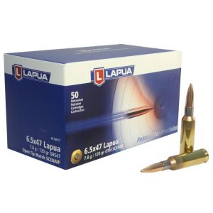 Lapua scenar-l otm rifle ammo 6. 5x47 120 gr 50/ct