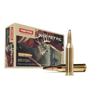 Norma whitetail rifle ammunition. 243 win 100gr psp 2953 fps 20/ct