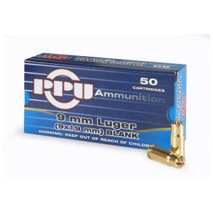 Ppu blanks 9mm luger 50/ct