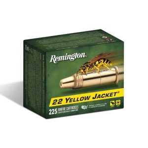 Remington yellow jacket rimfire ammunition. 22 lr 33gr hp 1500 fps 225/ct