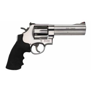 Smith & wesson n-frame model 629 handgun. 44 mag 6rd capacity 5" barrel silver with black grip