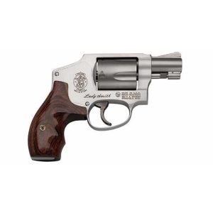 Smith & wesson j-frame model 642 ls ladysmith handgun. 38 spl 5rd capacity 1. 88" barrel silver with wood grip