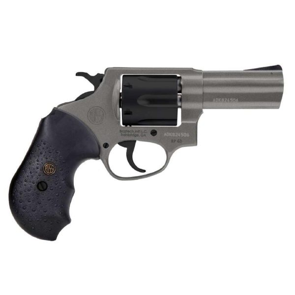 Rossi rp63 revolver. 357 mag 6rd capacity 3'' barrel stainless steel tungsten gray cerakote rubber grip