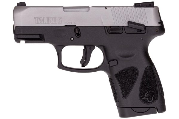 Taurus g2s 9mm luger 7rd magazine 3. 2" barrel stainless slide/black grip