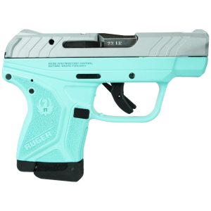 Ruger lcp ii handgun 22 lr 10rd magazine 2. 75" barrel crushed silver slide with robin's egg blue frame
